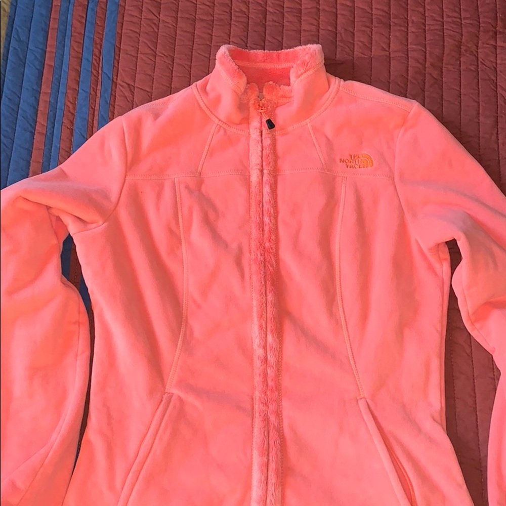 Coral North Face Fleece